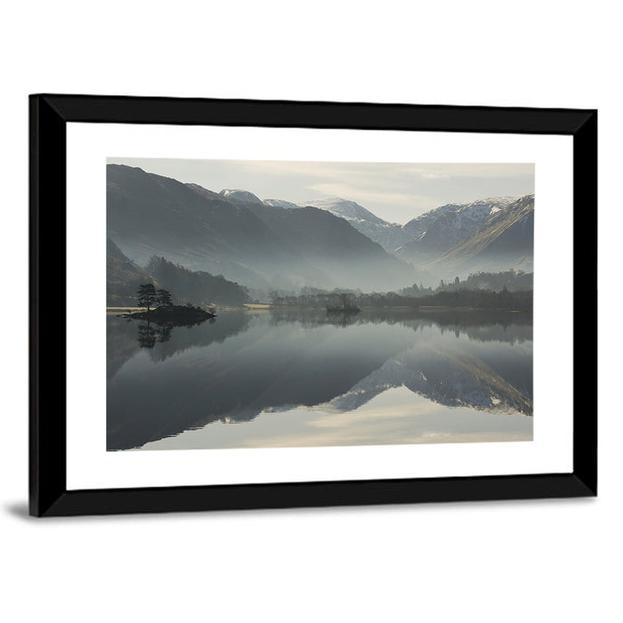 Lake Ullswater Morning Mist Wall Art as a framed print