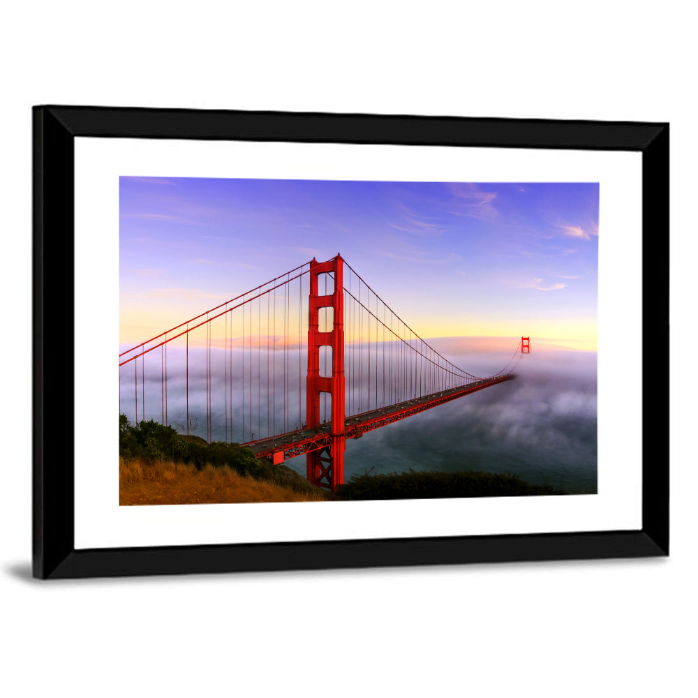 Foggy Golden Gate Bridge Wall Art