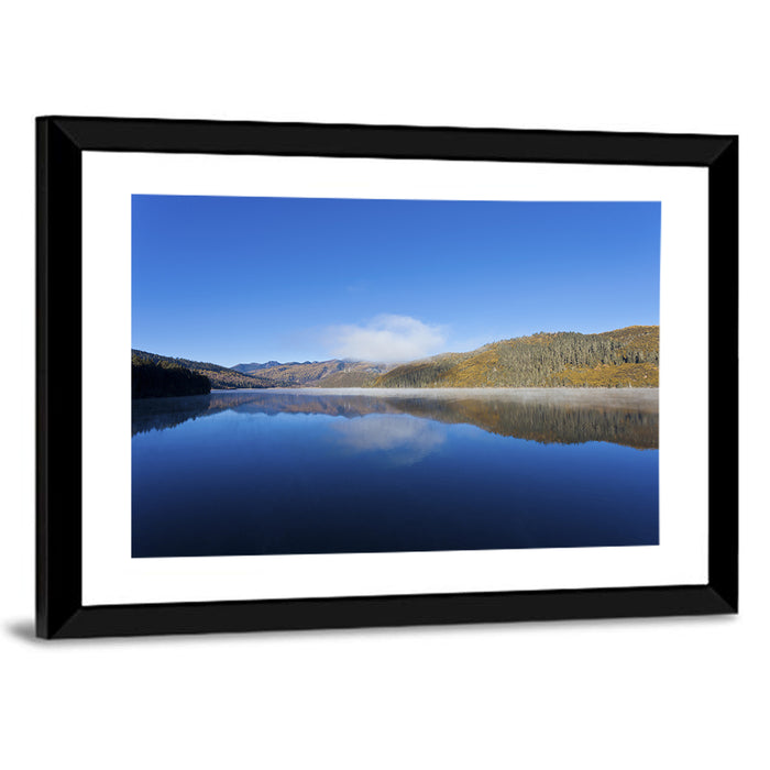 Shudu Lake Wall Art as a framed print