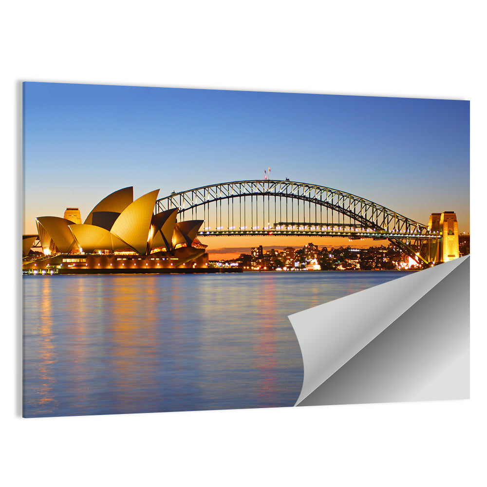 Sydney Harbour Bridge and Opera House Wall Art