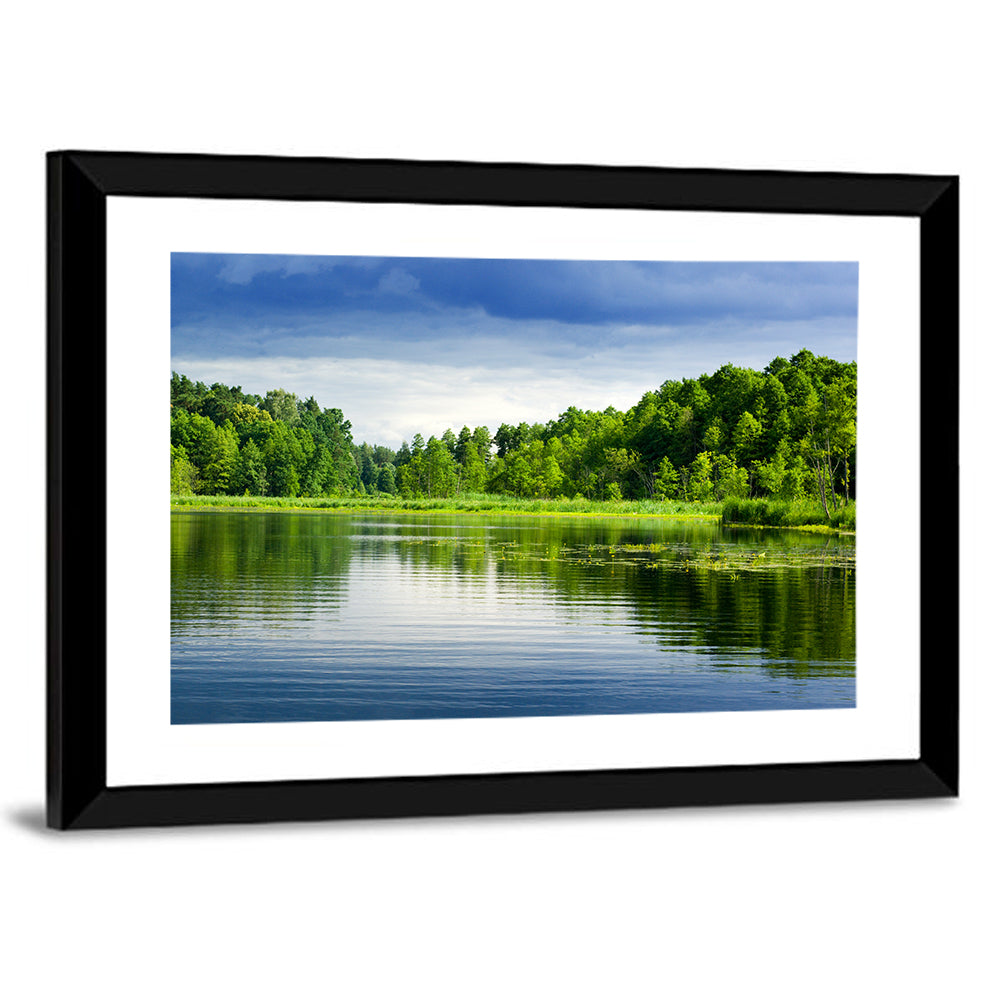 Mazury Forest Lake Wall Art
