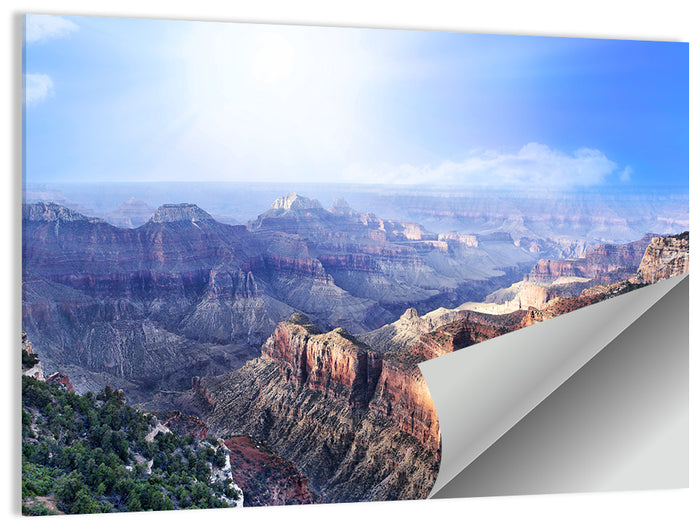 Grand Canyon Sunlit Vista Wall Art as a poster print