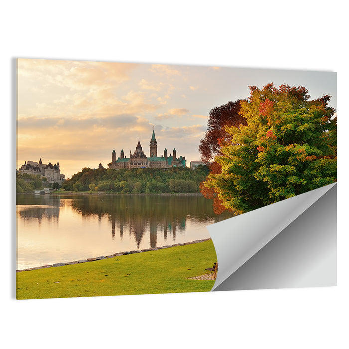 Ottawa Skyline at Golden Hour Wall Art as a poster print