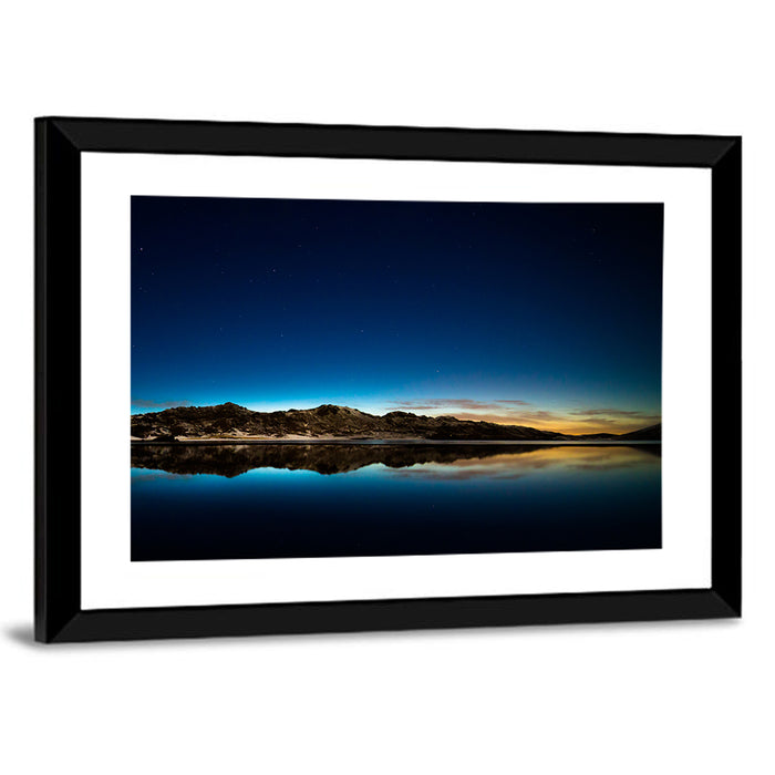 Kleifarvatn Lake at Dusk Wall Art as a framed print