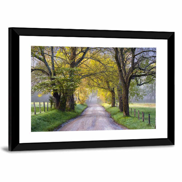 Sparks Lane, North Carolina Wall Art as a framed print