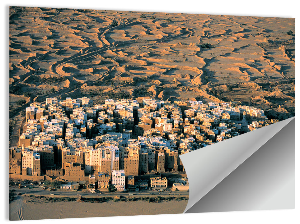 Desert Settlement Yemen Wall Art