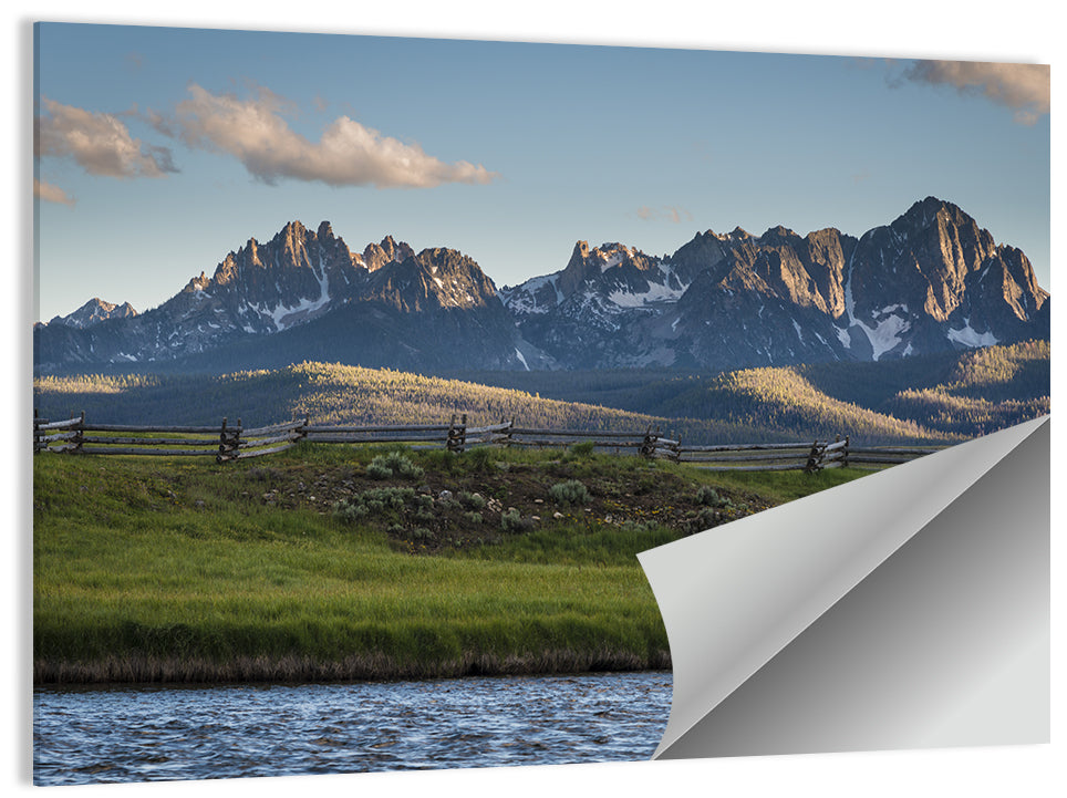 Sawtooth Mountain Range Wall Art