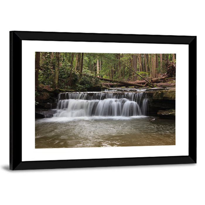 Tolliver Waterfall Wall Art as a framed print