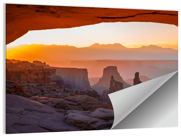 Mesa Arch Sunrise Wall Art as a poster print