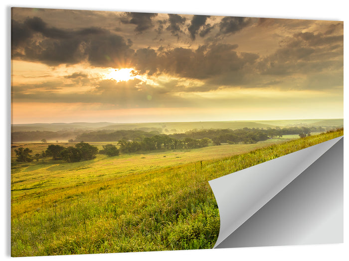Kansas Tallgrass Prairie Wall Art as a poster print