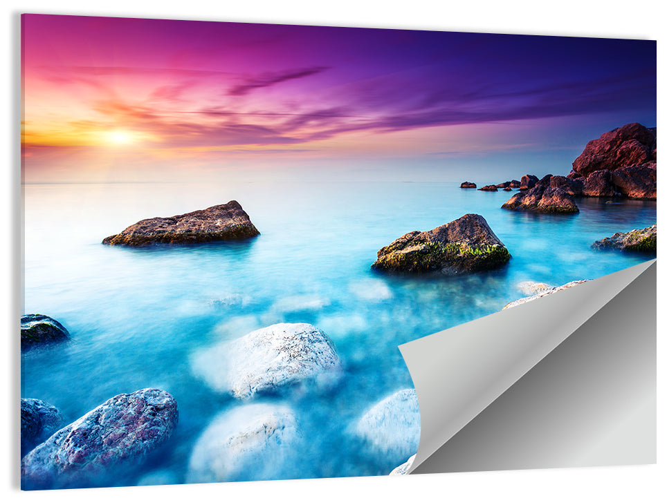 Sea Beach Sunset Wall Art