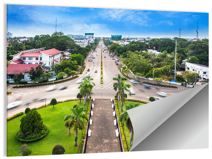 Phnom Penh Independence Monument Boulevard Wall Art as a poster print