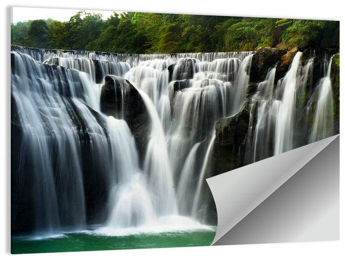 Shifen Waterfall Wall Art as a poster print