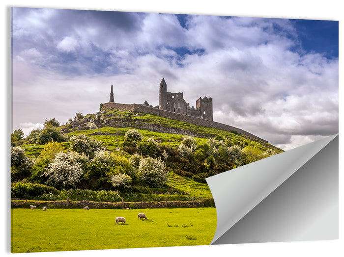 Rock of Cashel Ruins Wall Art as a poster print