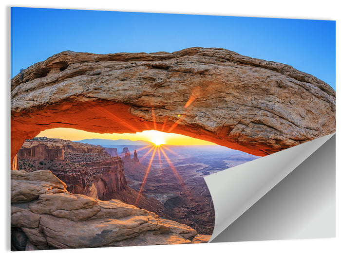 Mesa Arch Sunburst Wall Art as a poster print