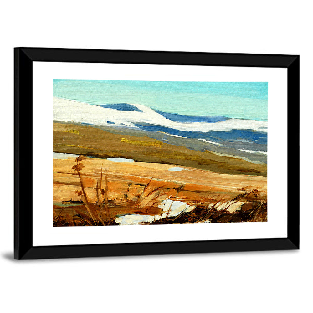 Spanish Mountains Abstract Wall Art