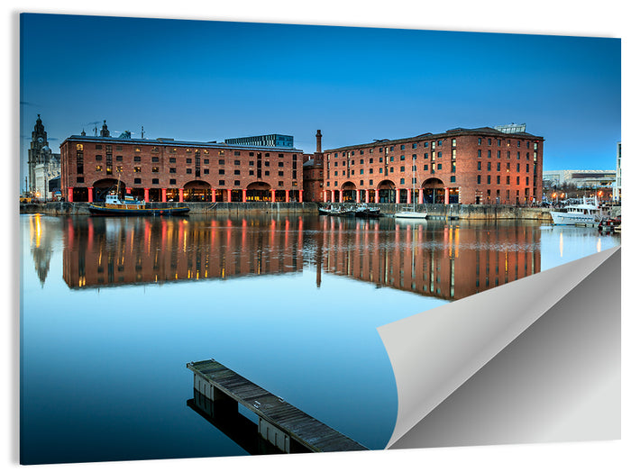 Royal Albert Dock Reflections, Liverpool Wall Art as a poster print