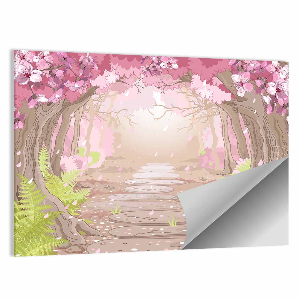 Magic Spring Forest Wall Art, poster print, landscape