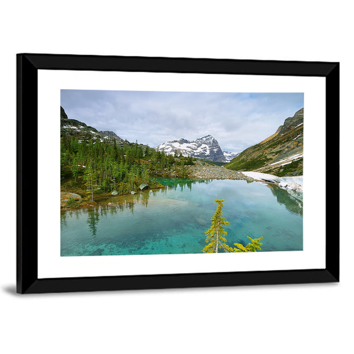 Lefroy Lake Wall Art as a framed print