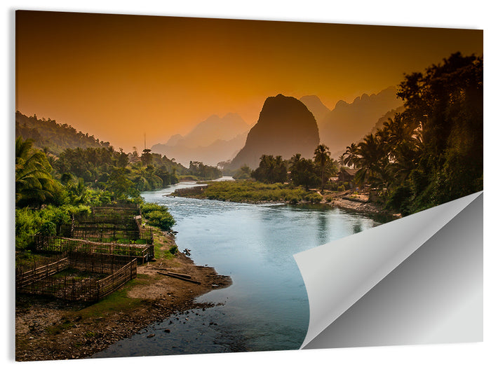 Nam Song River Wall Art as a poster print