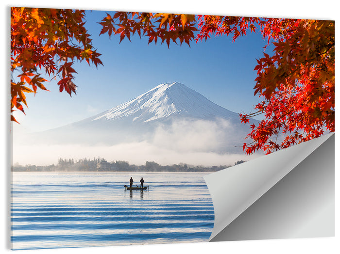 Mount Fuji Over Lake Kawaguchiko Wall Art as a poster print