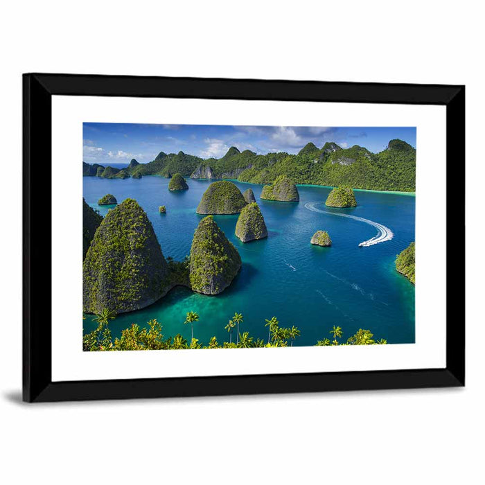 Wayag Islands, Raja Ampat Wall Art as a framed print