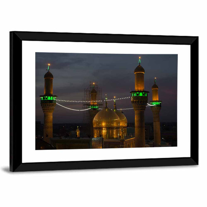 Moussa Al Kadhim Shrine Wall Art as a framed print