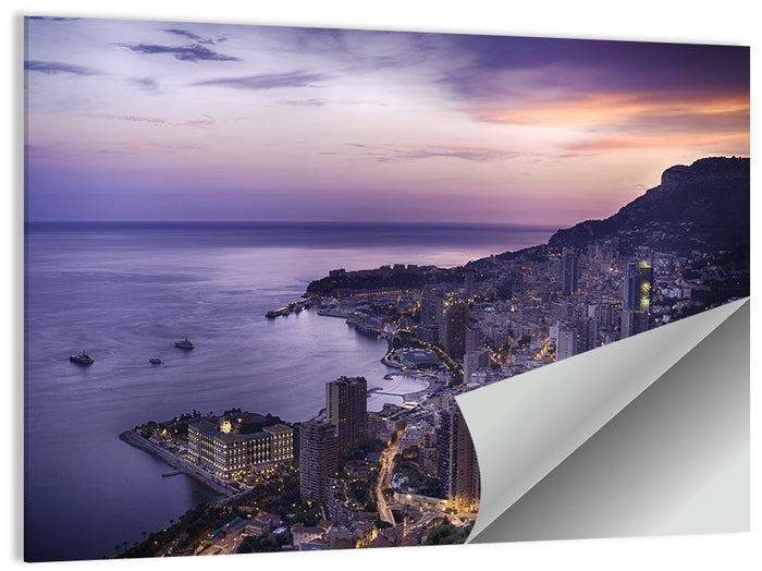 Monte Carlo at Dusk Wall Art as a poster print