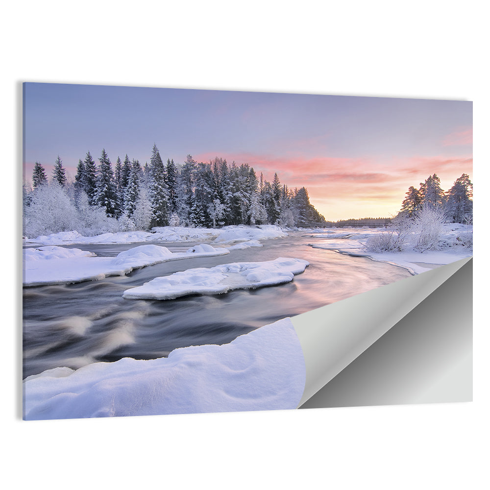 River Kiiminkijoki Sunrise Wall Art