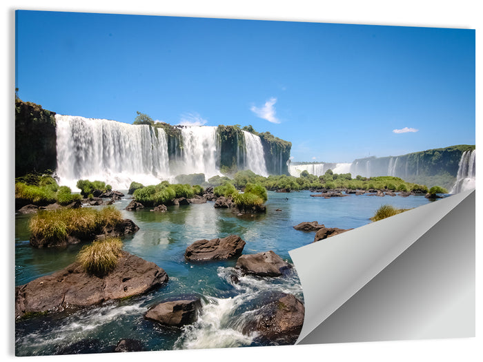 Iguazu River and Falls, Foz Do Iguaçu Wall Art as a poster print