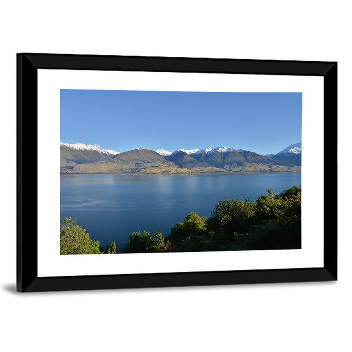 Wanaka Lake Reflection Wall Art as a framed print