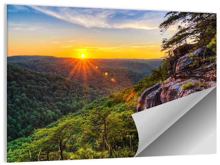 Big South Fork Gorge Sunset Wall Art as a poster print