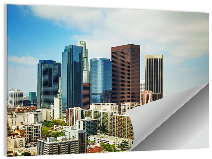 Downtown Los Angeles Skyline Cityscape Wall Art as a poster print