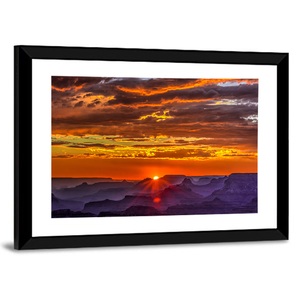 Lipan Point Golden Sunset Wall Art