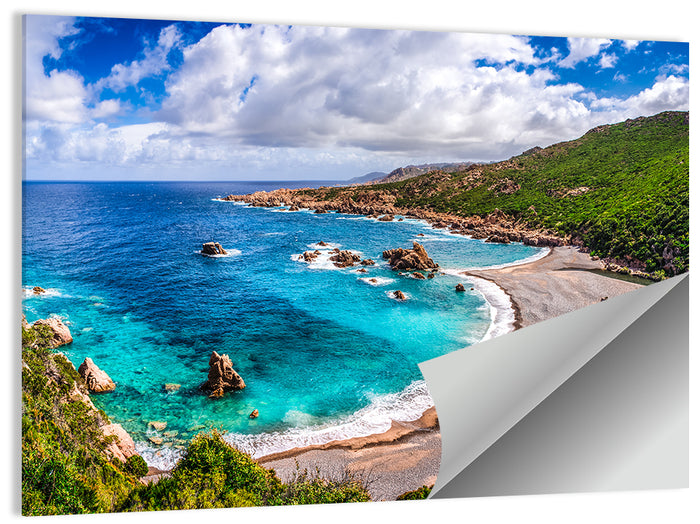 Cala Spinosa Cove, Sardinia Wall Art as a poster print