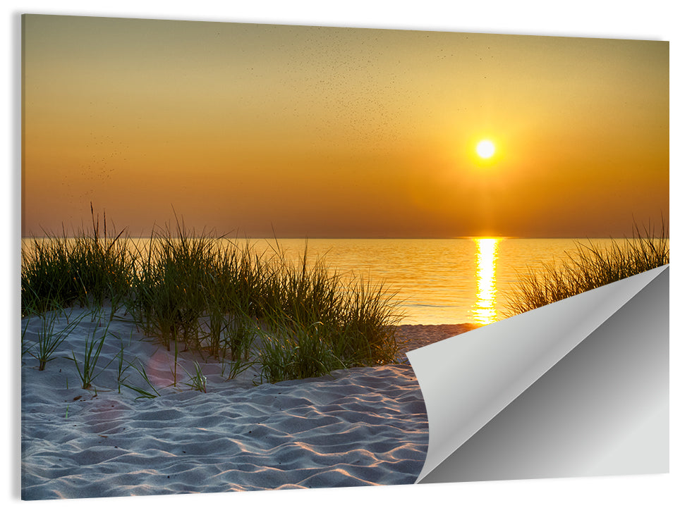 Lake Michigan Sand Beach Wall Art