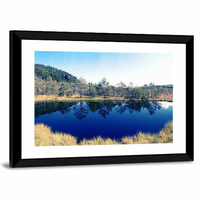 Tundra Reservation Park Lake Wall Art as a framed print