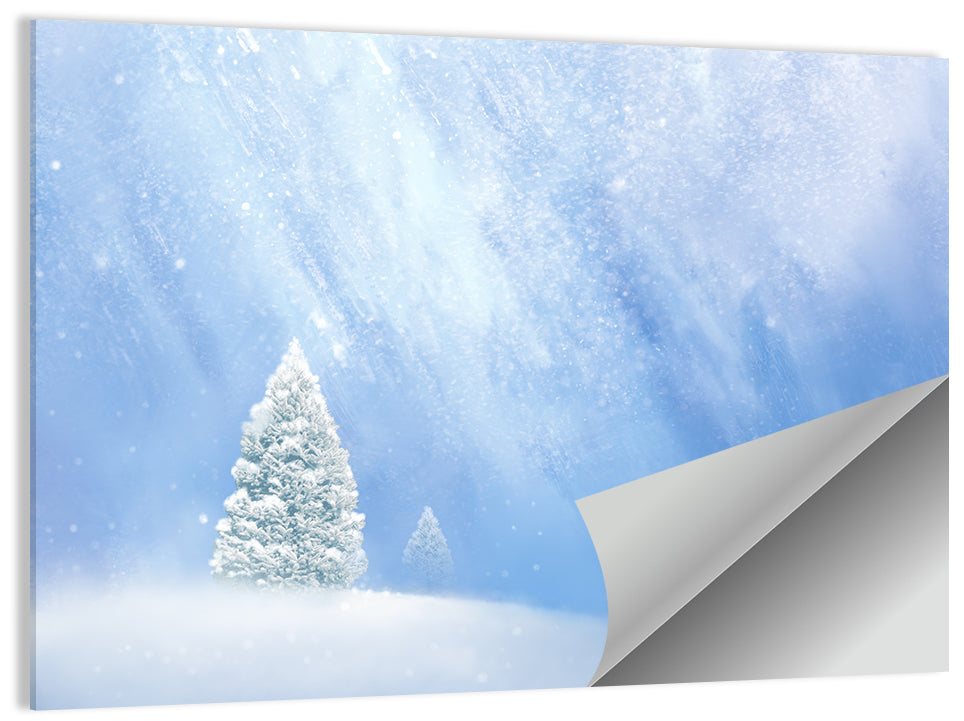 Winter Snowy Tree Wall Art