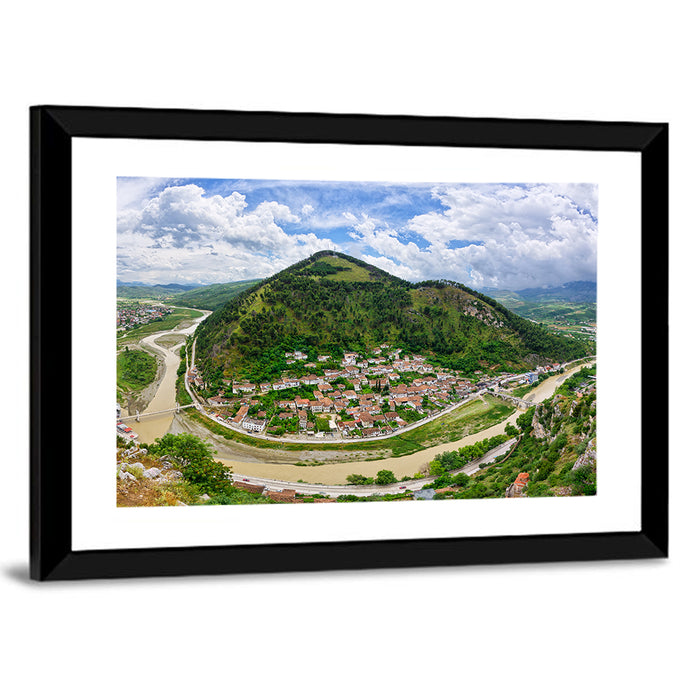 Berat Osum River View Wall Art as a framed print