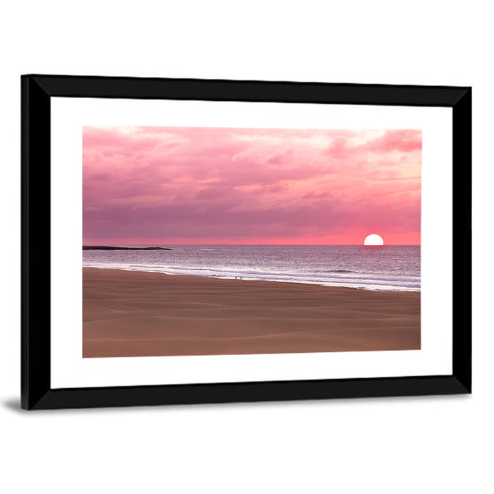 Boavista Sunset Beach Wall Art as a framed print