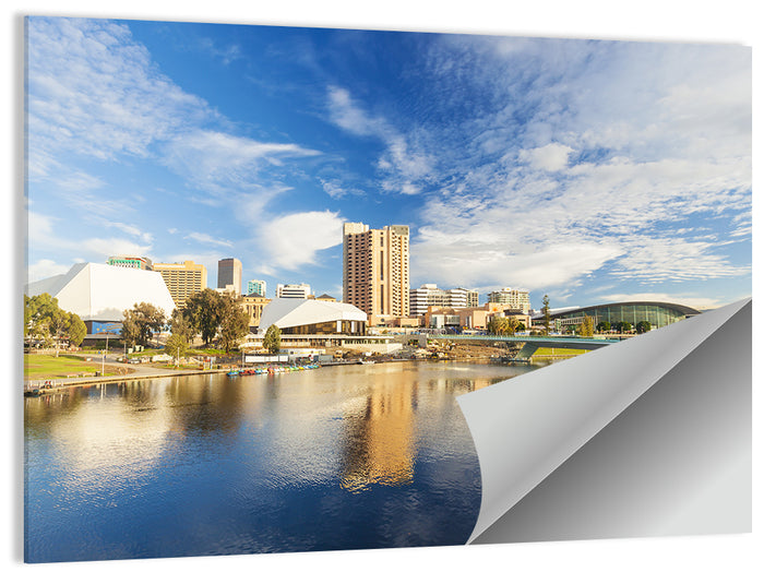 Adelaide River Torrens Skyline Wall Art as a poster print