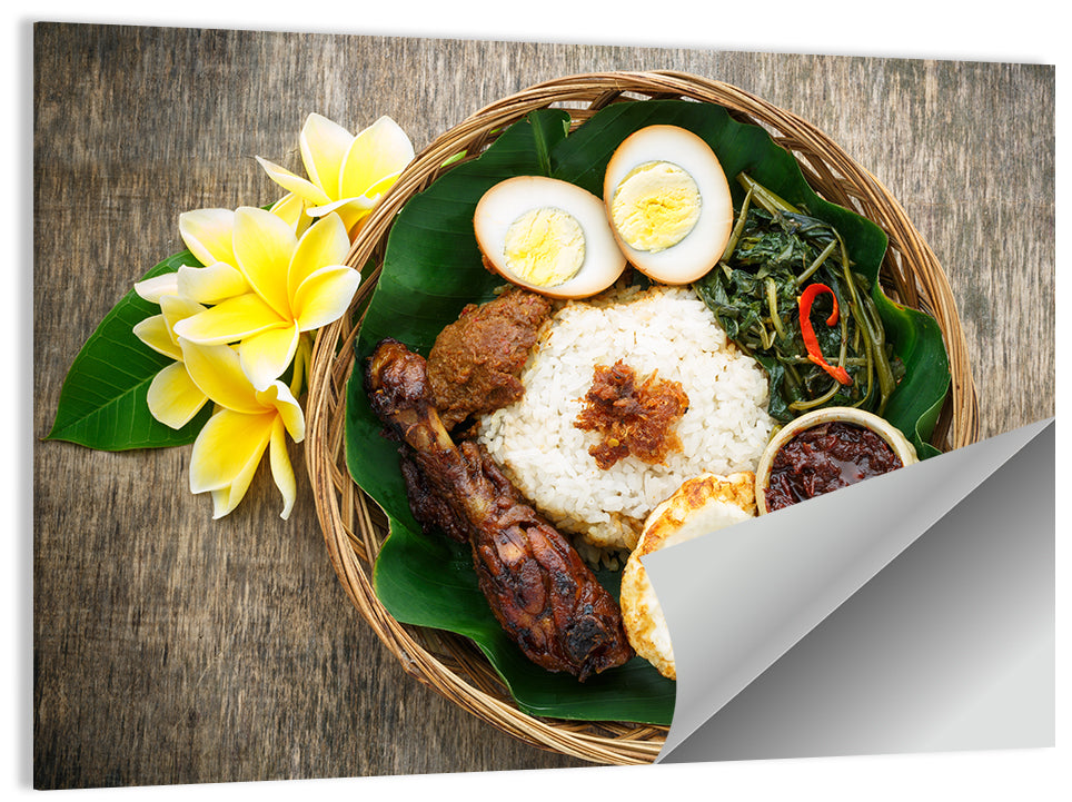 Nasi Campur Dish Wall Art