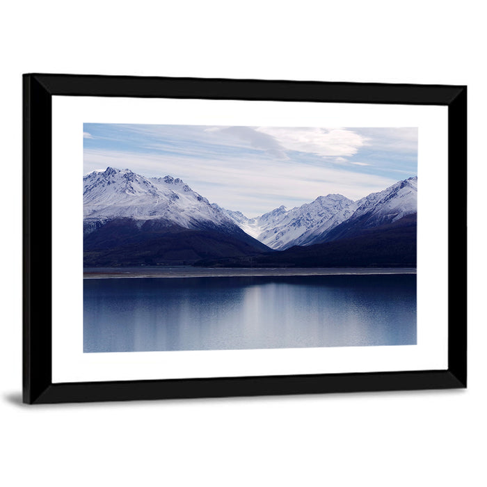 Lake Pukaki Reflection Wall Art as a framed print