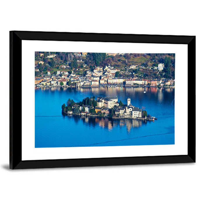 Isola San Giulio, Lake Orta Wall Art as a framed print