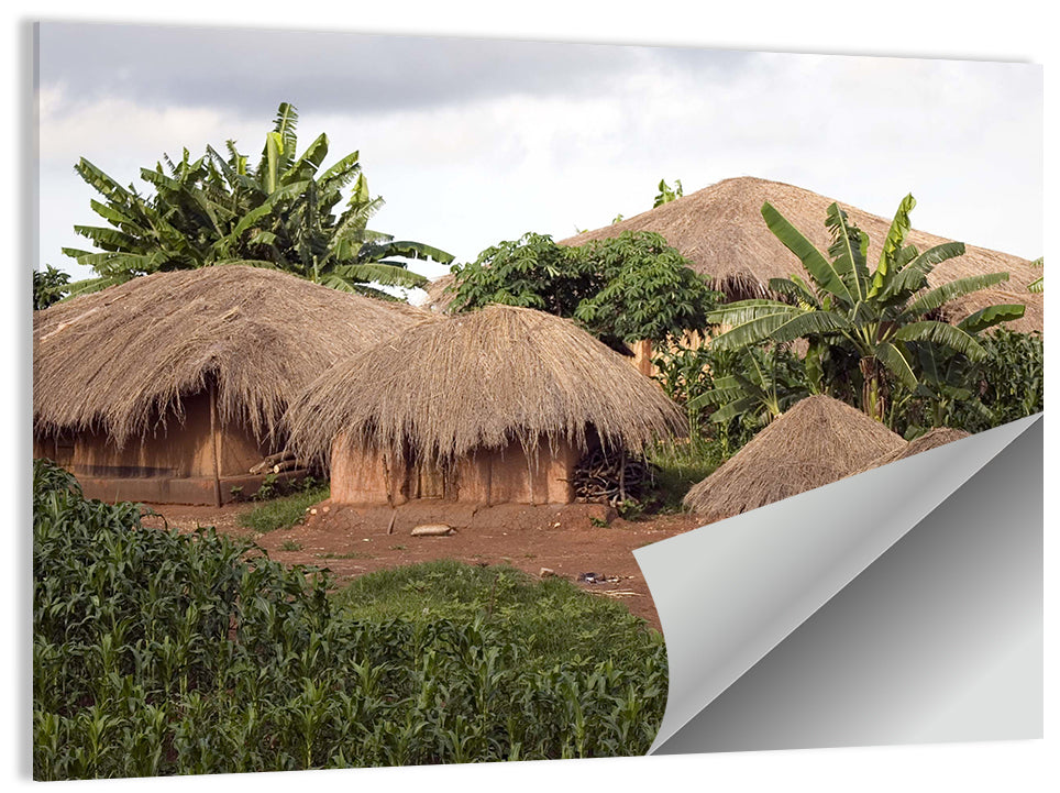 Thatched Huts Wall Art