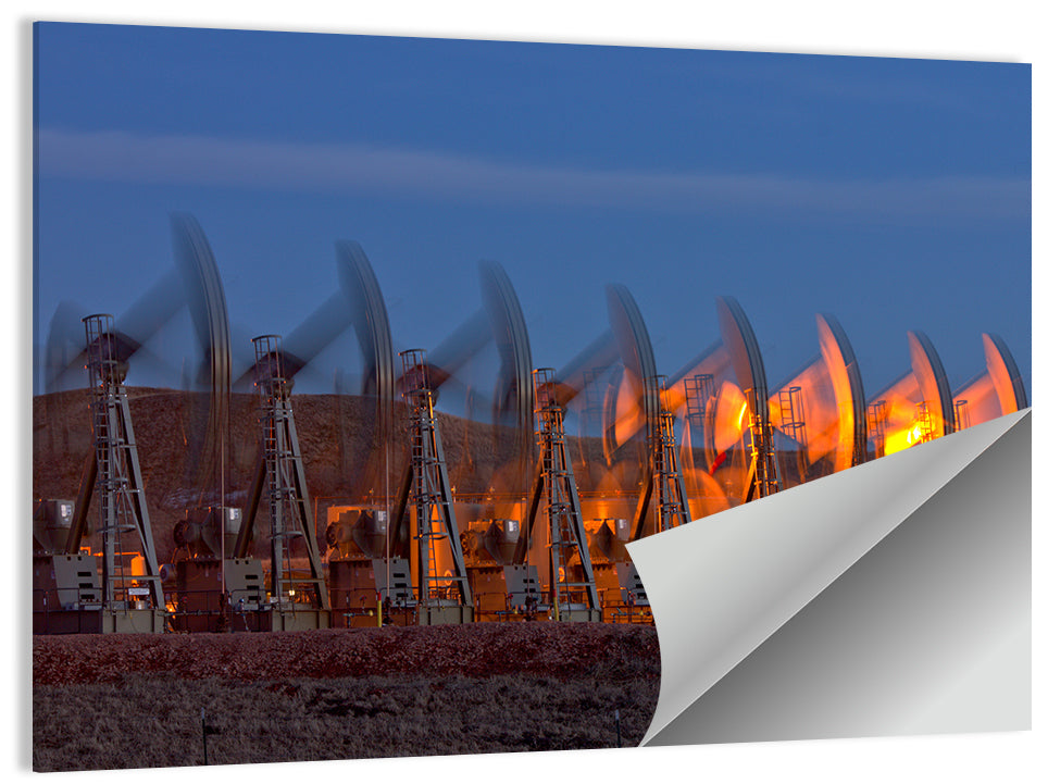 Oil Pump Jack Wall Art
