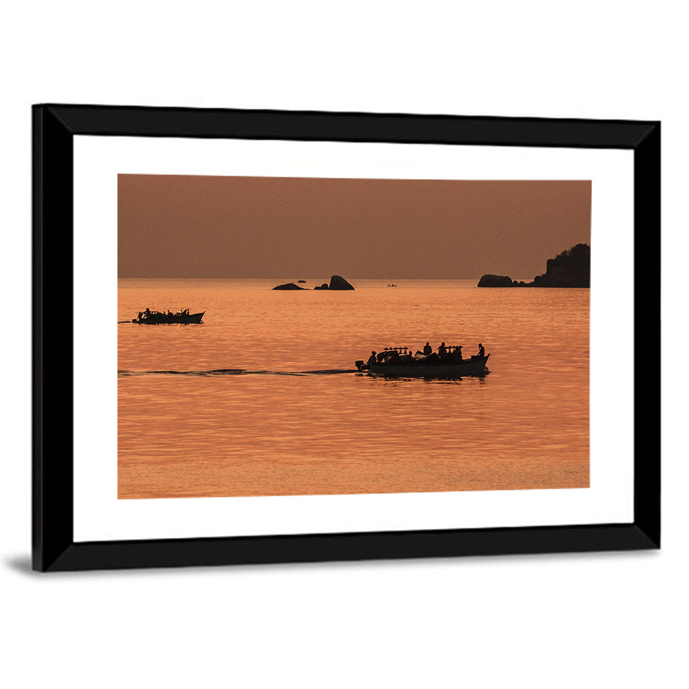 Lake Malawi Sailing Boats Wall Art