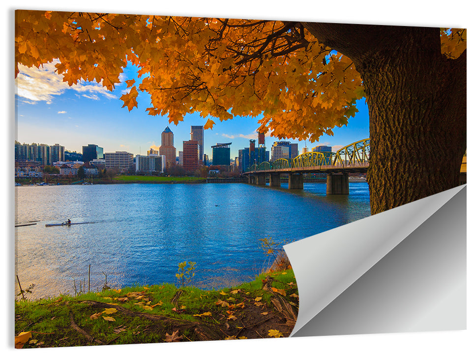 Portland Willamette River Wall Art