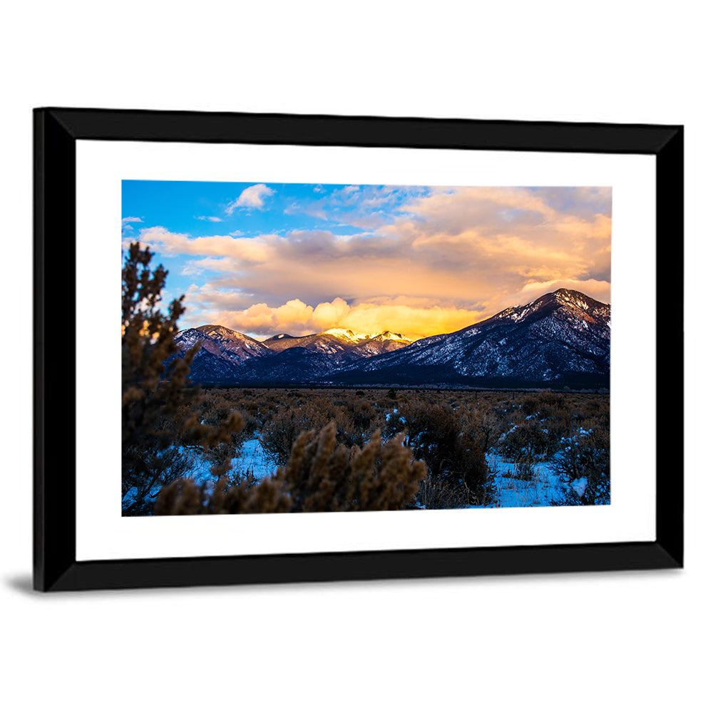 Taos Sangre Winter Desert Wall Art