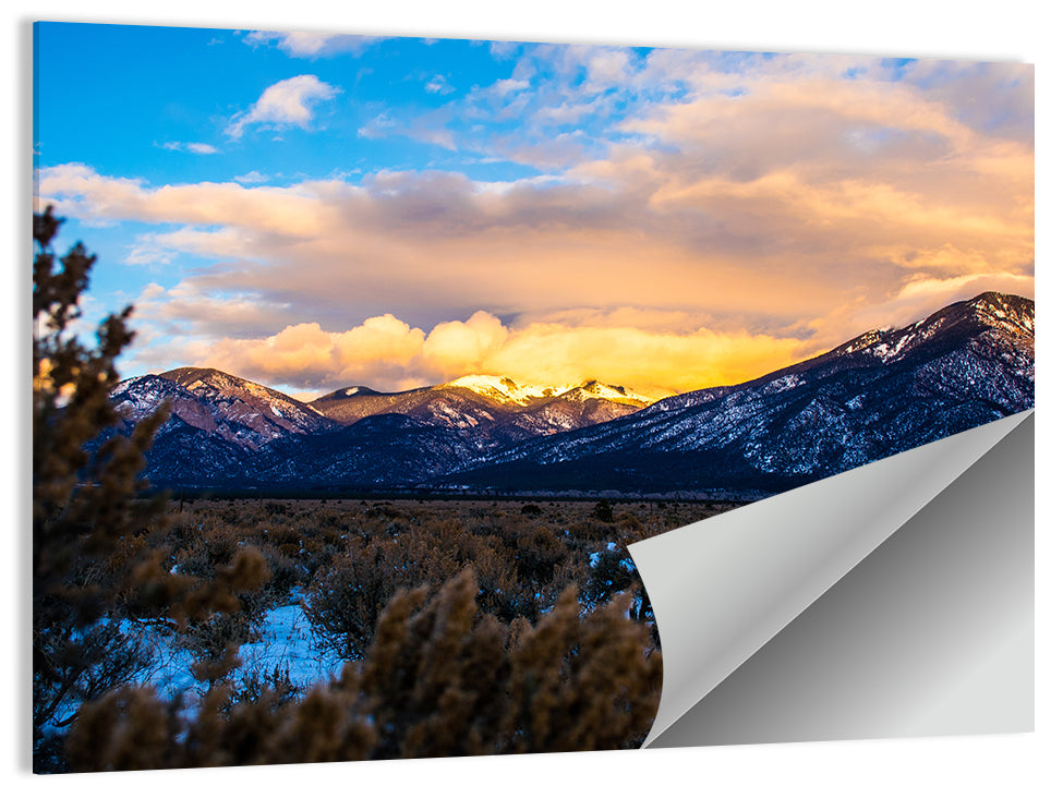 Taos Sangre Winter Desert Wall Art